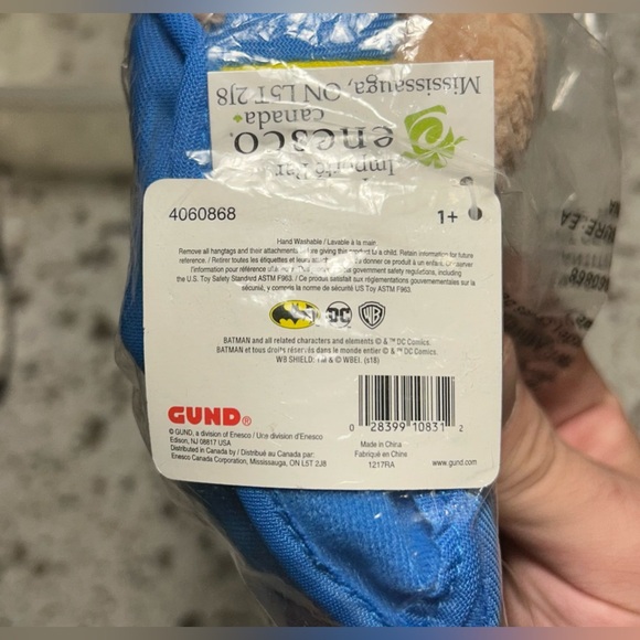 🆓FREE with PURCHASE🆓 DC Comics Batman Plush Bear - Picture 2 of 4